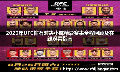 2020年UFC钻石对决小鹰精彩赛事全程回顾及在线观看指南